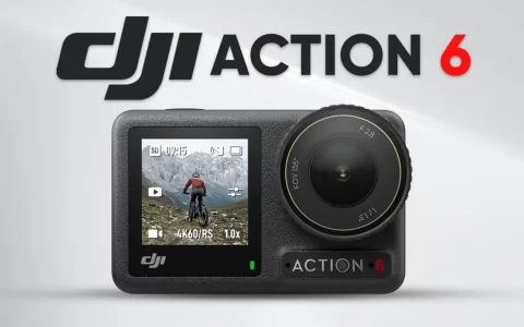 网传大疆Action 6曝光：1英寸大底+可变光圈