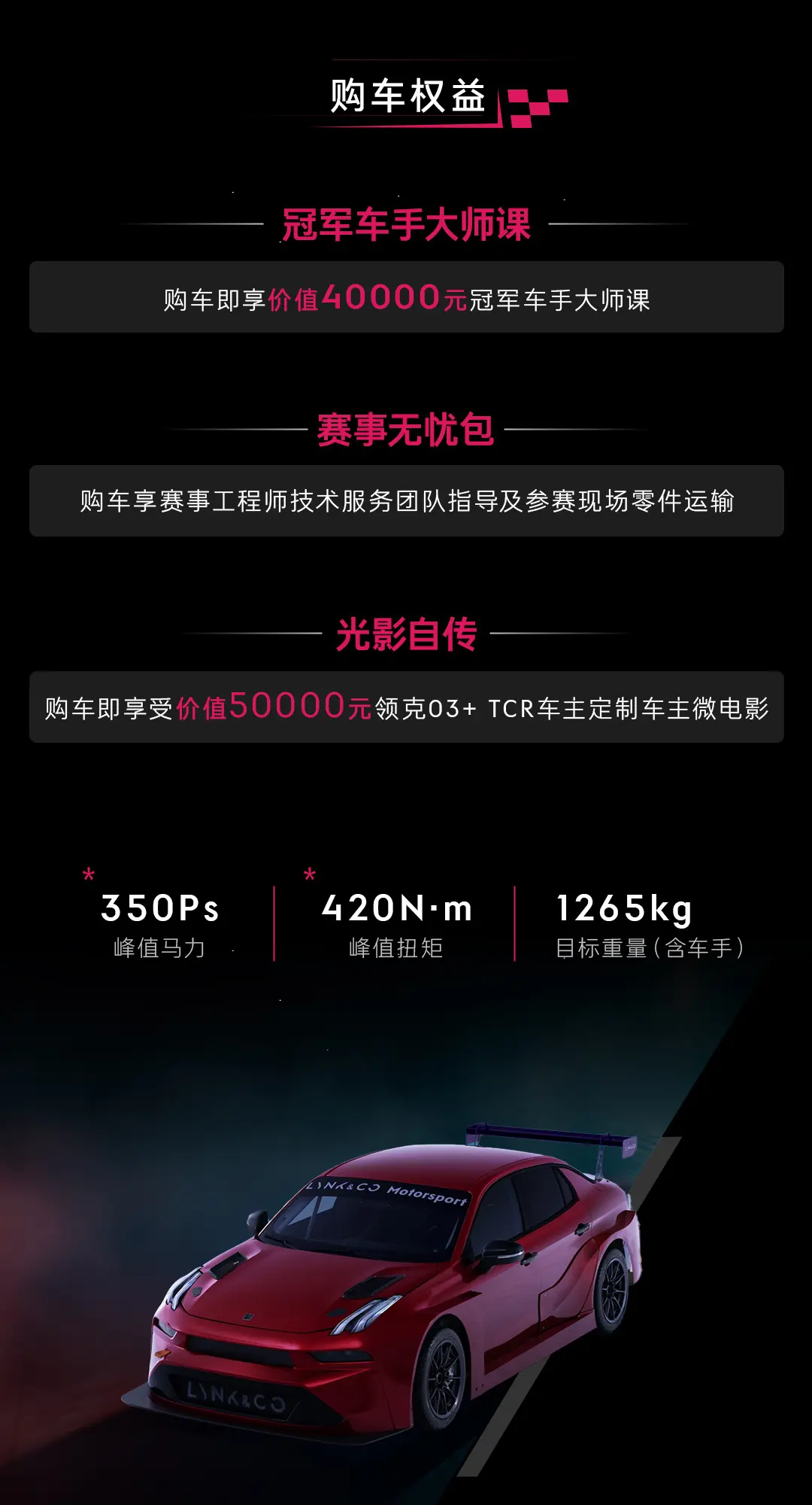 140万!领克03+TCR开售